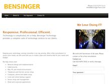 Tablet Screenshot of bensingertech.com